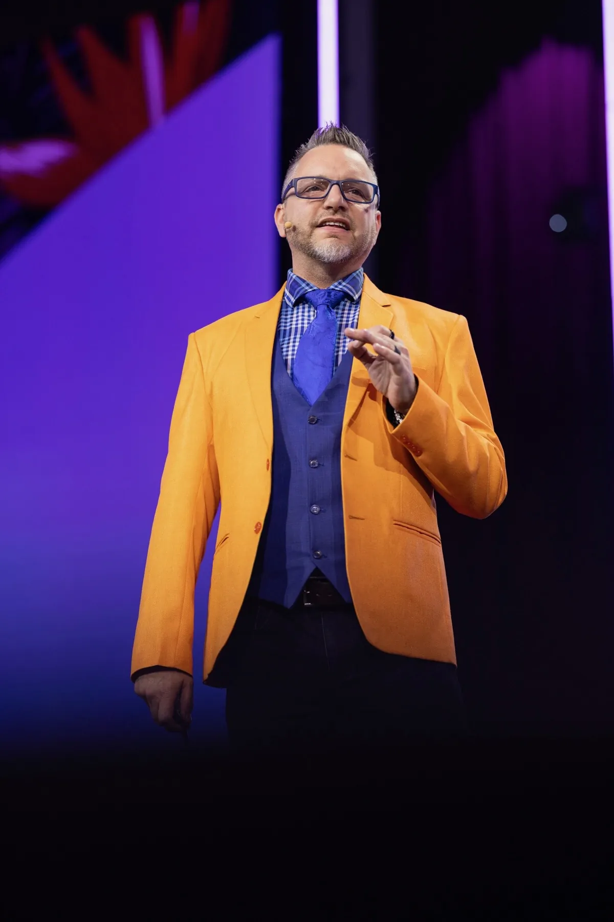 Russ Laggan on stage